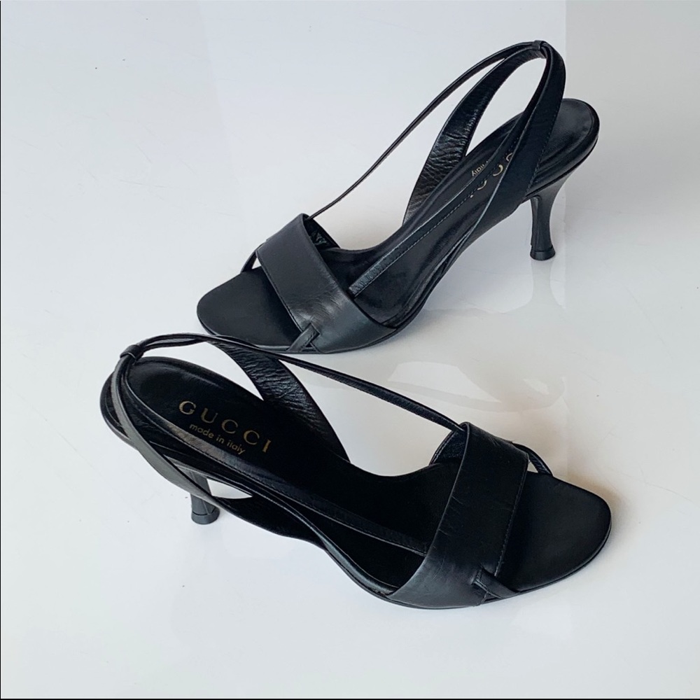 Gucci leather heels Sandals